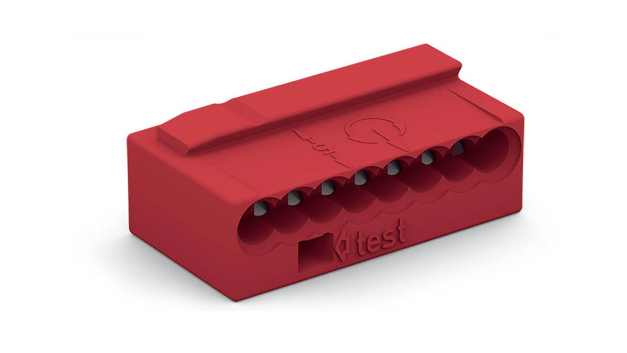 WAGO Clema KNX 8 conductores rojo