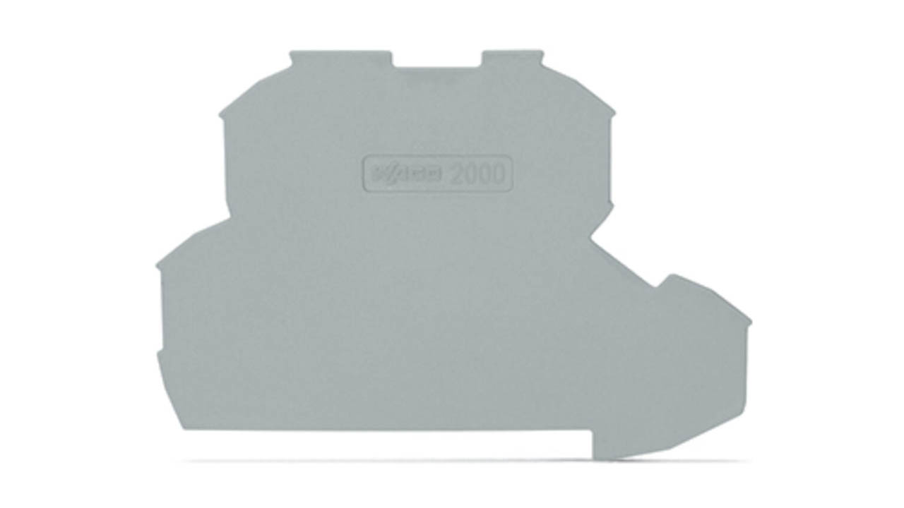 WAGO Tapa final borna KNX de doble piso