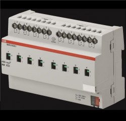 Actuador de conmutación, con detección corriente, manual, 8 canales, 16/20AX, cargas C, DIN
